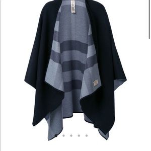 Authentic Burberry reversible wool cape